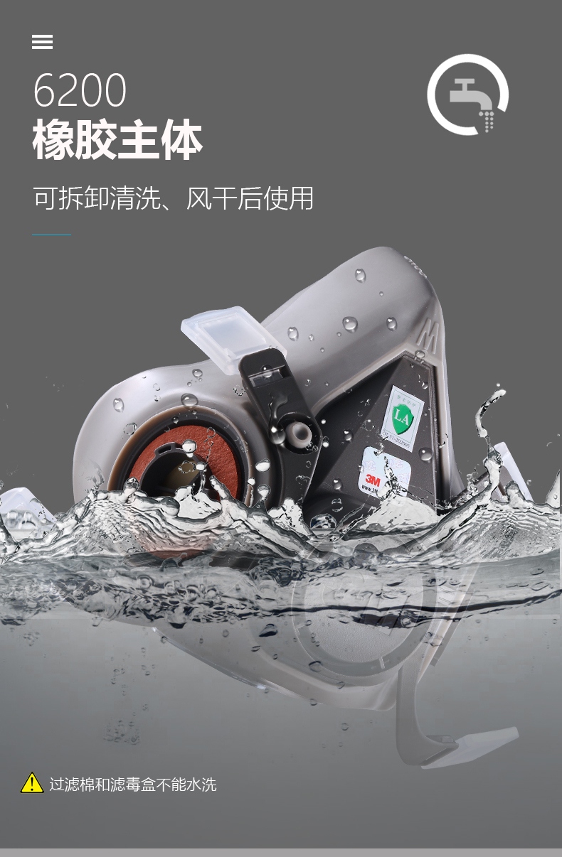 3m620p<a href='https://www.jcehs.cn/fangdumianjv'>防毒面具</a>反面图