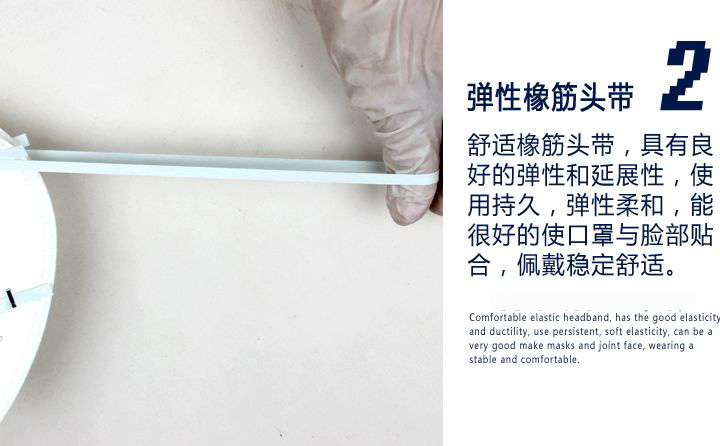 <a href='https://www.jcehs.cn/3m'>3M</a>9001V口罩配有高弹性橡胶头带